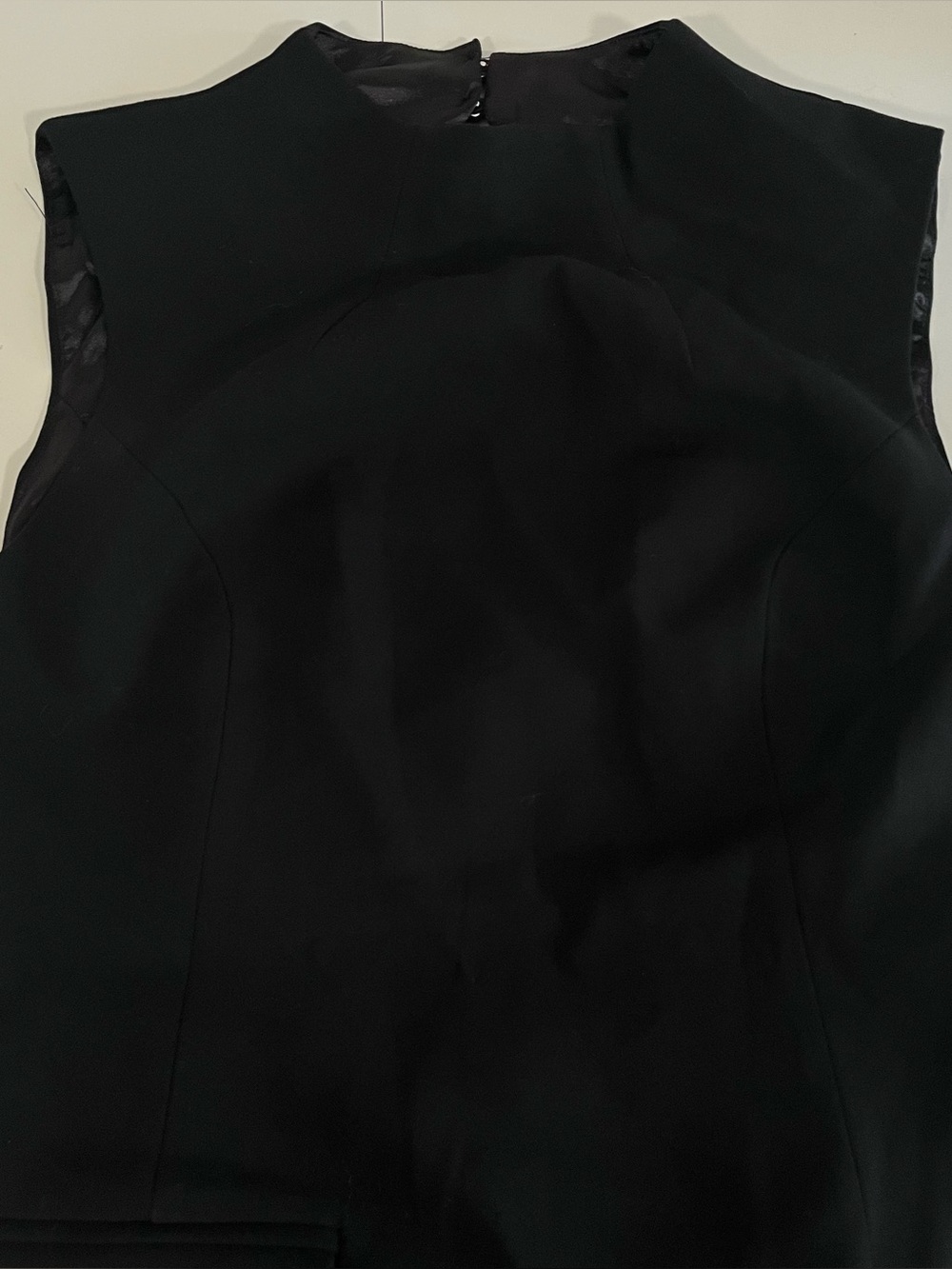 Showpo Langley Mini Sleeveless High Neck Faux Wrap Tulip Dress